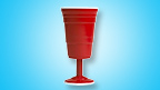 Shameless Red Cup Wine Glass