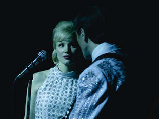 Jessica Chastain as Tammy Wynette in GEORGE & TAMMY. Photo Credit: Dana Hawley/Courtesy of SHOWTIME.