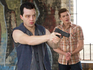 Season 3, Episode 7: Ian tries to comfort Mickey after his dad found them in a compromising position.
